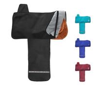 Harrison Howard Housse de Selle Western de qualité supérieure avec Doublure en Polaire Unique pour éviter l'usure Inutile, Parfaite pour Les Voyages - Noir