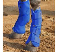 Harrison Howard Lot de 2 guêtres anti-mouches pour cheval - Ajustement parfait - Bottes en maille dense avec confort ventilé - Protection fiable contre les éléments d'été - Voodoo bleu - Taille M