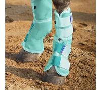 Harrison Howard Lot de 2 guêtres anti-mouches pour cheval - Ajustement parfait - Bottes en maille dense avec confort ventilé - Protection fiable contre les éléments d'été - Menthe - Taille L