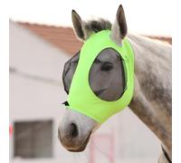 Harrison Howard Masque anti-mouches extensible super confortable, grand espace pour les yeux, protection UV, doux pour la peau et respirabilité, couleur citron fluo, taille M