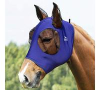 Harrison Howard Masque anti-mouches extensible super confortable, grand espace pour les yeux, protection UV, doux pour la peau et respirant, bleu marine, taille XL