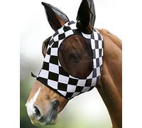 Harrison Howard Masque Anti-Mouches Super Confortable Extensible Grand Espace pour Les Yeux avec Protection UV Doux sur la Peau avec respirabilité Impression à Carreaux L