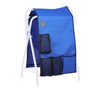 Harrison Howard Porte-selle avec poches de rangement - Accessoire de rangement pour selle portable - Fournitures d'écurie - Bleu champion