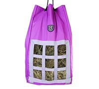 Harrison Howard Sac à foin étanche de qualité supérieure réglable pour cheval Violet
