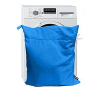 Harrison Howard Sac de lavage pour animal de compagnie, chien, chat, crin de cheval, sac à linge pour tapis, draps, bottes pour animaux de compagnie, aide à la lessive Jumbo 48 L 78 cm x 70 cm bleu