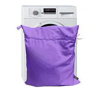 Harrison Howard Sac de lavage pour animal de compagnie, chien, chat, crin de cheval, sac à linge pour tapis, draps, bottes pour animaux de compagnie, aide à la lessive Jumbo 48 L 78 cm x 70 cm Violet