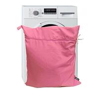 Harrison Howard Sac de lavage pour animal de compagnie, chien, chat, crin de cheval, sac à linge pour tapis, draps, bottes pour animaux de compagnie, aide à la lessive Jumbo 48 L 78 cm x 70 cm Rose