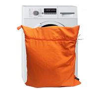 Harrison Howard Sac de Lavage pour Animal Domestique, Chien, Chat, CRIN de Cheval, Sac à Linge pour Tapis, draps, Bottes pour Animaux de Compagnie, Aide à la lessive Jumbo 48 L 78 cm x 70 cm Orange
