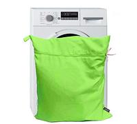 Harrison Howard Sac de lavage pour animal domestique, chien, chat, crin de cheval, sac à linge pour tapis, draps, bottes et animaux de compagnie, Jumbo 48 L 78 cm x 70 cm vert fluo