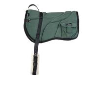 Harrison Howard Tapis de dos nu ergonomique avec poches latérales, centre extra épais pour un maximum de soutien, antidérapant, livré avec sangle assortie vert chasseur