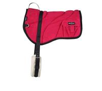 Harrison Howard Tapis de dos nu ergonomique avec poches latérales, centre extra épais pour un soutien maximal, antidérapant, livré avec sangle assortie rouge vif