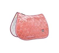 Harrison Howard Tapis de selle à usage général pour entraînement d'équitation, tapis de selle anglais, rembourrage doux pour dos de cheval, rose saumon clair