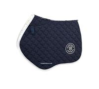 Harrison Howard Tapis de selle anglais pour chevaux, équitation, contact rapproché, antidérapant, anti-humidité, absorption des chocs, bleu marine