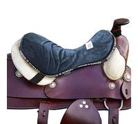 Harrison Howard Trail Seat Saver Western Tack Coussin de Selle avec Coussin en Bas Aide à répartir la Pression Dorsale Bleu Marine