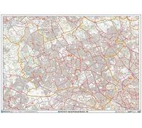 Harrow - HA - Carte murale à code postal - Papier
