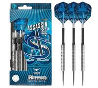 Harrows Assassin Fléchettes en tungstène Pointe en acier Argent 20g