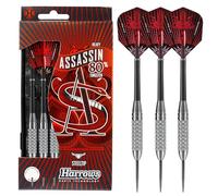 Harrows Assassin Fléchettes en tungstène Pointe en acier Argent 38g