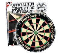 Harrows Dart Board Official Competition I Planche à fléchettes de Taille Officielle I Planche à fléchettes avec Bullseye sans agrafes I Compatible avec Dart Board Stand