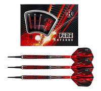 Harrows Fléchettes Inferno Feu 90% Pointe souple 18 g