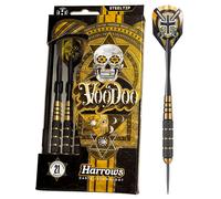 Harrows Fléchettes Voodoo en laiton, pointe en acier Jaune/Noir, 23 g