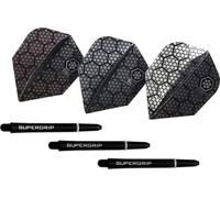 Harrows - Flights pour fléchettes "Twin Pack" RD409 (Taille unique) (Noir/Argent)