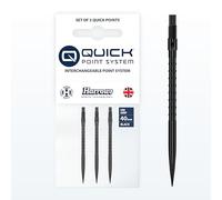 Harrows HM Grip Heavy Metal Quick Points - Pointes de fléchettes inspirées de Ryan Searle avec anneaux de préhension carrés - Système de pointe rapide anti-rupture pour échanges rapides de points - 40