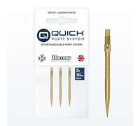 Harrows HM Grip Heavy Metal Quick Points - Pointes de fléchettes inspirées de Ryan Searle avec anneaux de préhension carrés - Système de pointe rapide anti-rupture pour échanges rapides de points - 30