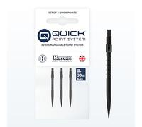 Harrows HM Grip Heavy Metal Quick Points - Pointes de fléchettes inspirées de Ryan Searle avec anneaux de préhension carrés - Système de pointe rapide anti-rupture pour échanges rapides de points - 30