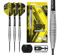 Harrows Lot de 10 fléchettes Professionnelles NX90 en Forme de Bombe (23 g) avec Pointe en Acier tungstène 90% tungstène avec système de Changement de Point Rapide I - Jeu de 10 fléchettes avec tiges