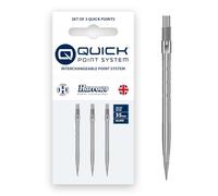 Harrows Micro Grip Quick Points - Pointes de fléchettes usinées de précision avec Prise en Main améliorée et Design incassable - Système de Changement Rapide