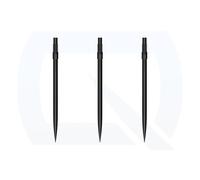 Harrows Pointes de fléchettes à pointe rapide en acier | Pointes de fléchettes de rechange en noir et argent | 26 mm, 30 mm, 35 mm, 40 mm et 42 mm | Compatible avec le système QP (noir, 40 mm)
