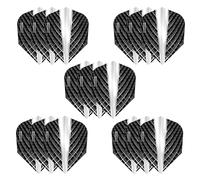 Harrows Quantum 5 Jeux d'ailettes de fléchettes (15 ailettes au Total) | 100 microns Ailettes de fléchettes | Premium Extra résistantes Fabriqué au Royaume-Uni | Accessoires de fléchettes