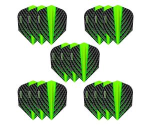Harrows Quantum Lot de 5 ailettes de fléchettes (15 ailettes au total) 100 microns - Qualité supérieure - Extra résistantes - Fabriquées au Royaume-Uni - Accessoires professionnels pour fléchettes