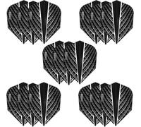 Harrows Quantum Lot de 5 ailettes de fléchettes (15 ailettes au total) I 100 microns Extra solides Fabriqué au Royaume-Uni Accessoires de fléchettes professionnels