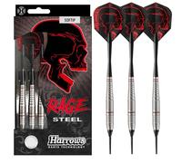 Harrows Rage Steel Soft Tip - Fléchettes pointe Plastique 18g