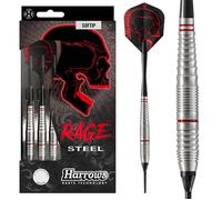 Harrows Rage Steel Soft Tip - Fléchettes pointe Plastique