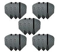 Harrows Silika Lot de 5 ailettes de fléchettes n°6 (15 ailettes au total) 100 microns Extra solides Fabriqué au Royaume-Uni Accessoires de fléchettes professionnels