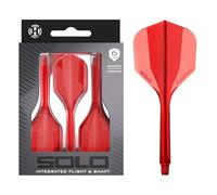 Harrows Solo Système intégré d'ailettes et de tiges - 3 ailettes et tiges moulées - Construction Aero Core monobloc - Design fixe à 90° pour plus de stabilité (rouge, moyen)