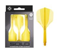 Harrows Système de vol et d'arbre intégré Solo - 3 ailettes moulées et arbres - Construction monobloc Aero Core - Design fixe à 90° pour plus de stabilité - Court transparent