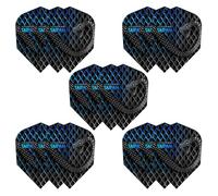 Harrows TAIPAN FLIGHTS | Lot de 5 ailettes de fléchettes extra résistantes de qualité supérieure (15 ailettes)
