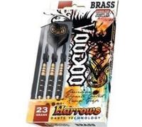 Harrows Voodoo Fléchettes en Laiton Pointe en Acier Jaune/Noir 23g