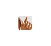 Harry and Henry Bague de pouce en or pour femme/homme - Design audacieux et asymétrique - Forme ondulée - Réglable - Bijou de déclaration avec anneau ouvert, Métal, Aucune pierre précieuse