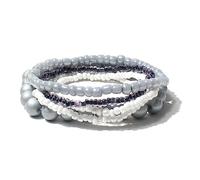 Harry and Henry Bracelets bohème pour femme - Bracelets à perles - Bijoux bohème - Bracelets colorés - Bracelets empilables - Bracelets extensibles tendance pour l'été