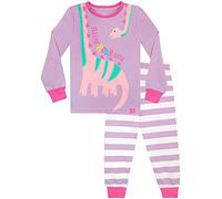 Harry Bear Ajustement serré Ensemble De Pyjamas Fille Dinosaur Violet 5-6 Ans