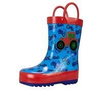 Harry Bear Enfant Bottes en Caoutchouc Tracteur Bleu 29