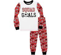 Harry Bear Ensemble De Pyjamas Bien Ajusté Football Garçon Rouge 11-12 Ans