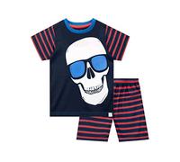 Harry Bear - Ensemble De Pyjamas Court - Crâne - Garçon - Bleu - 11-12 Ans