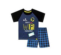 Harry Bear Ensemble De Pyjamas Court Garçon WiFi Bleu 10-11 Ans