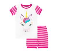 Harry Bear - Ensemble De Pyjamas Court - Licorne - Fille - Rose - 7-8 Ans