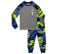 Harry Bear Ensemble De Pyjamas Garçon Bien Ajusté Camo Crâne Gris 7-8 Ans